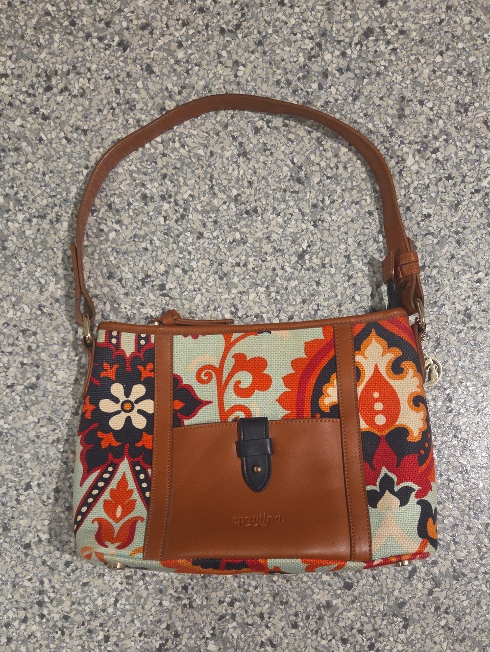 Spartina 449 Waving Girl Dockside Zip Shoulder Bag